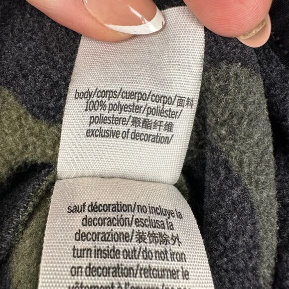 Victoria’s Secret PINK Retired 1/4 Zip Cropped Pullover Camo Sz L - Picture 4 of 5